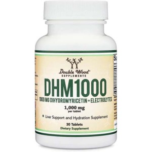 DHM (Dihydromyricetin + Electrolytes) 1000 мг 30 таблетки | Double Wood DHM (Dihydromyricetin + Electrolytes) 1000 мг 30 таблетки | Double Wood