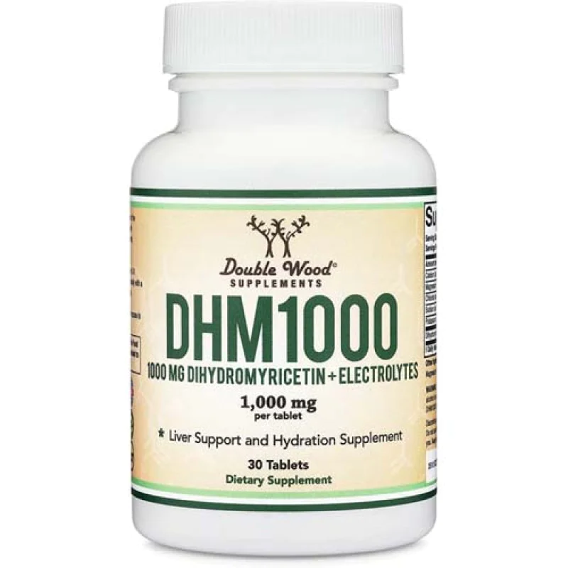 DHM (Dihydromyricetin + Electrolytes) 1000 мг 30 таблетки | Double Wood