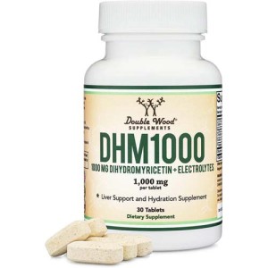 DHM (Dihydromyricetin + Electrolytes) 1000 мг 30 таблетки | Double Wood DHM (Dihydromyricetin + Electrolytes) 1000 мг 30 таблетки | Double Wood