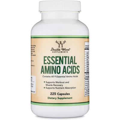 Essential Amino Acids 225 капсули | Double Wood Потиска мускулния катаболизъм Стимулира протеиновия синтез и мускулния растеж Подсигурява мускулите с всички необходими компоненти за растеж Укрепва работосп Essential Amino Acids 225 капсули | Double Wood П