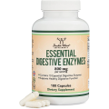 Essential Digestive Enzymes 400 мг 180 капсули | Double Wood Увеличава усвояването на хранителни вещества Поддържа стомашно-чревното здраве Подобрява пропускливостта на червата Намалява киселинния рефлукс Essential Digestive Enzymes 400 мг 180 капсули | D