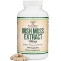 [Irish Moss Extract 600 мг 180 капсули | Double Wood  Съдържа йод Богат на важни хранителни вещества  Успокоява кашлицата Подходящ при поява на настинка, бронхит Стимулира имунната система&nbsp