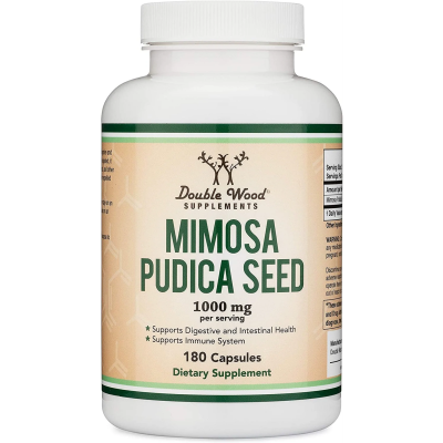 Mimosa Pudica Seed 500 мг 180 капсули | Double Wood Подпомага храносмилането и чревното здраве Поддържа здравословното функциониране на имунната система Защитава от увреждане от свободните радикали Помага Mimosa Pudica Seed 500 мг 180 капсули | Double Woo