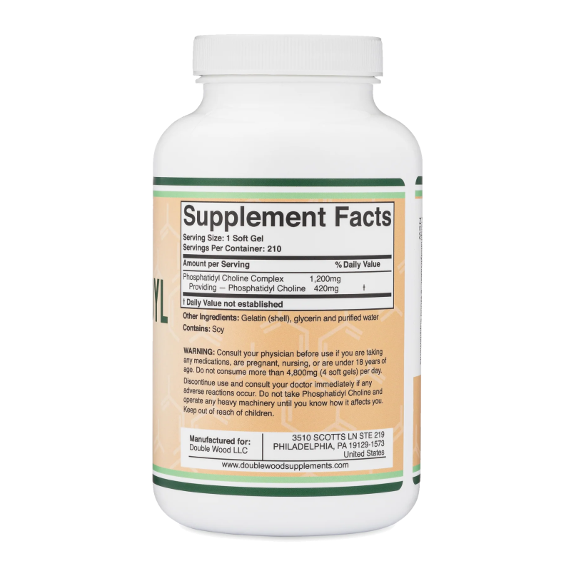 Phosphatidyl Cholinе 1200 мг 210 гел-капсули | Double Wood Phosphatidyl Cholinе 1200 мг 210 гел-капсули | Double Wood