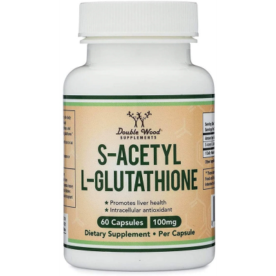 S-Acetyl L-Glutathione 100 мг 60 капсули | Double Wood