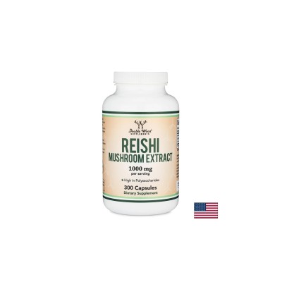 Рейши 500 mg, 300 капсули | Double Wood Supplements