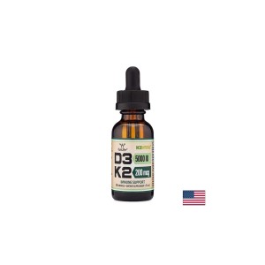 Витамин D3 5000 IU + K2 200 µg, капки, 29.6 ml | Double Wood Supplements