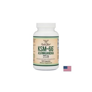 Ашваганда KSM-66® 600 mg, 120 капсули | Double Wood Supplements