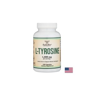 L-Тирозин, 500 mg, 120 капсули за 2 месеца прием | Double Wood