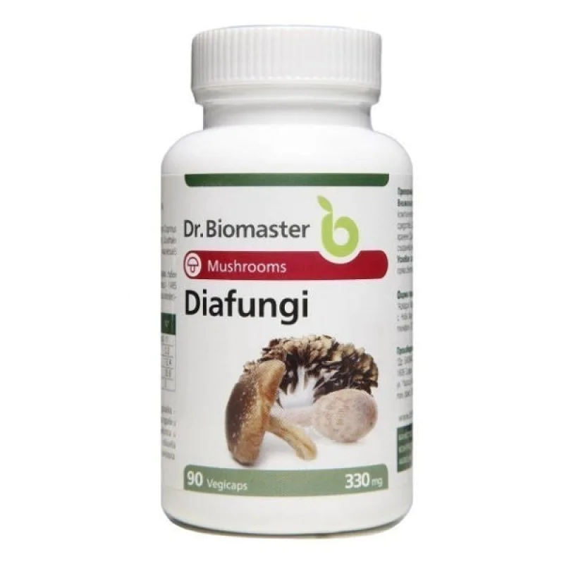 Diafungi 330 мг 90 капсули | Dr. Biomaster Предпазва от развитие на диабет Понижава нивата на кръвната захар За стимулиране на имунната система и укрепване на здравето Диафунги срещу диабет на капсули е на Diafungi 330 мг 90 капсули | Dr. Biomaster Предпа
