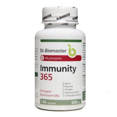 Immunity 365 520 мг 120 капсули | Dr. Biomaster Immunity 365 520 мг 120 капсули | Dr. Biomaster