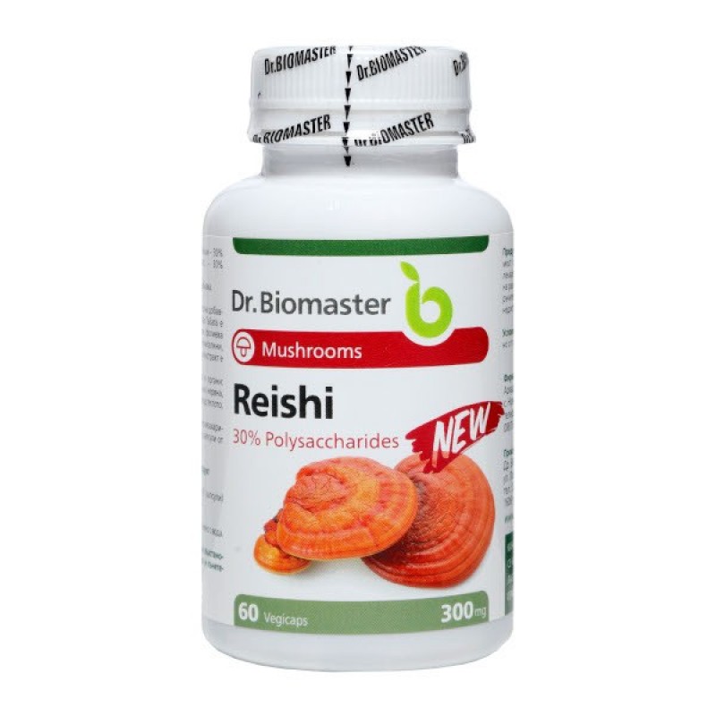 Reishi (Ganoderma Lucidum) 60 веге капсули | Dr. Biomaster