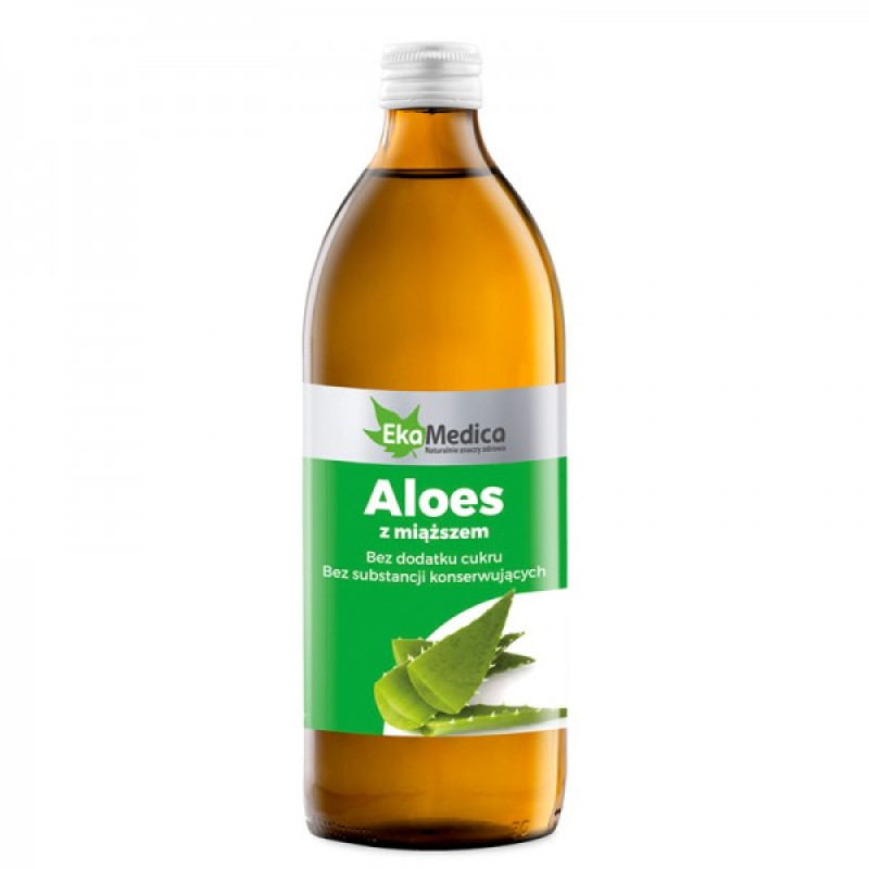 Aloe Vera Juice with Pieces of Aloe 500 мл | EkaMedica