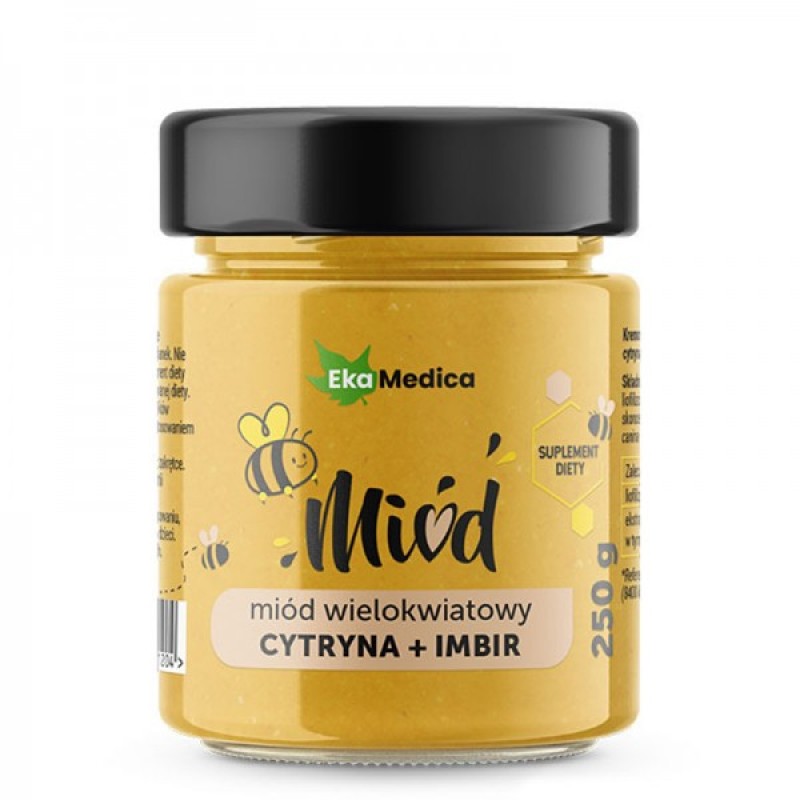 Multicoloured Honey with Lemon, Ginger & Natural Vitamin C 250 гр | EkaMedica
