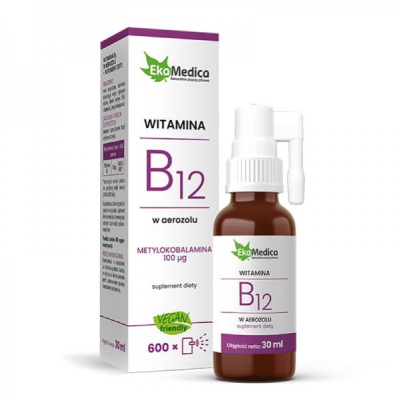 Vitamin B12 (Methylcobalamin) Spray 100 мкг 30 мл | EkaMedica