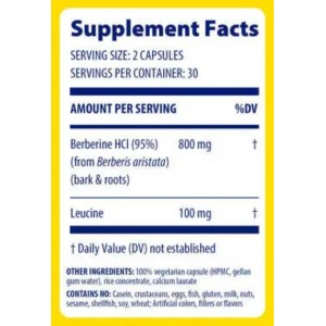 Berberine 800 mg - 120 капсули | Enzymedica