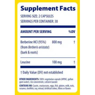 Berberine 800 mg - 60 капсули | Enzymedica Berberine 800 mg - 60 капсули | Enzymedica