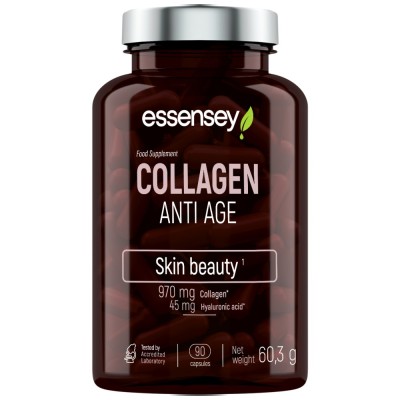 Collagen Anti Age | with Vitamin C & Hyaluronic Acid - 90 капсули | ESSENSEY