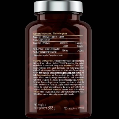 Collagen Forte 600 mg - 120 капсули | ESSENSEY