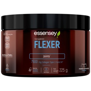 FLEXER | with 7500 mg Collagen Type I, II and III - Портокал и манго 225 г | ESSENSEY