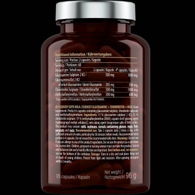 Glucosamine + Chondroitin + MSM - 120 капсули | ESSENSEY