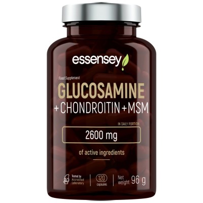 Glucosamine + Chondroitin + MSM - 120 капсули | ESSENSEY