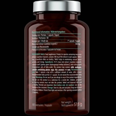 Maca 500 mg - 90 капсули | ESSENSEY