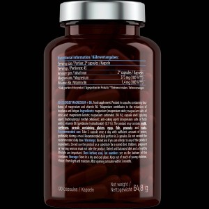 Magnesium 187.5 mg + B6 - 90 капсули | ESSENSEY