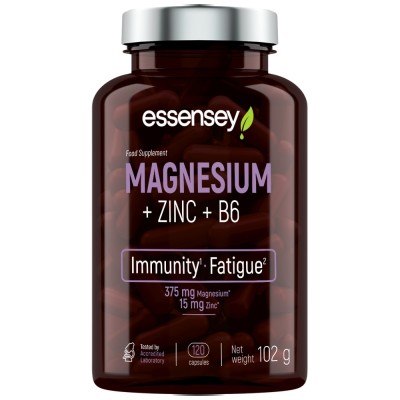 Magnesium + Zinc + B6 - 120 капсули | ESSENSEY