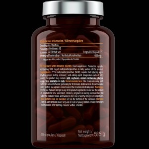 MSM Organic Sulfur 500 mg - 90 капсули | ESSENSEY