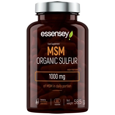 MSM Organic Sulfur 500 mg - 90 капсули | ESSENSEY