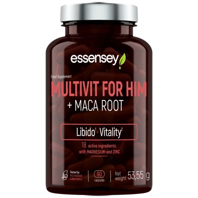 Multivit for Him + Maca Root - 90 капсули | ESSENSEY