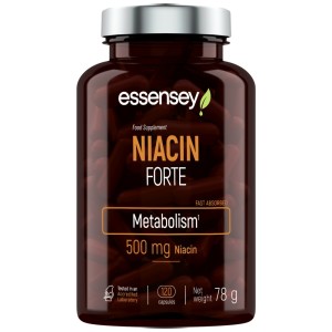 Niacin Forte 500 mg - 120 капсули | ESSENSEY