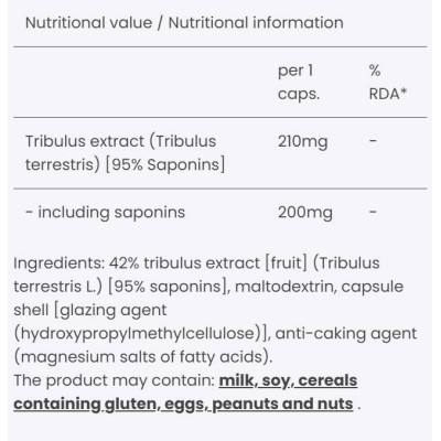 Tribido Max Tribulus 210 mg - 90 капсули | ESSENSEY
