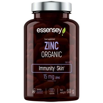 Zinc Organic 15 mg - 120 капсули | ESSENSEY