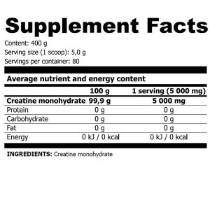 Crea Monohydrate - 400 г | Extrifit Sports Nutrition