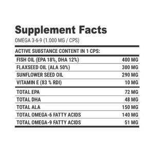 Omega 3-6-9 - 100 капсули | Extrifit Sports Nutrition
