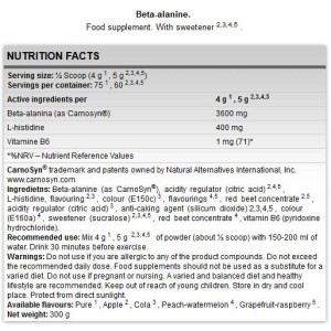 Beta-Alanine Powder - Неовкусен 300 г | FA Nutrition