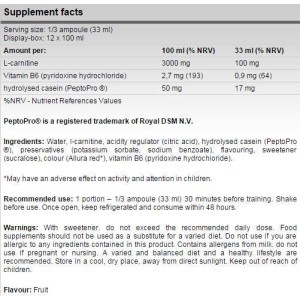 L-Carnitine Shot 3000 - Портокал 12 x 100 мл | FA Nutrition