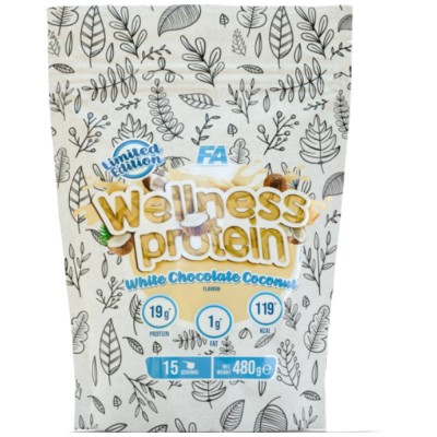 Wellness Protein - Бял шоколад с кокос 480 гр | FA Nutrition