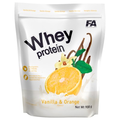Whey Protein High-Grade Whey Protein Concentrate - Ванилия с портокал 908 гр | FA Nutrition Whey Protein High-Grade Whey Protein Concentrate - Ванилия с портокал 908 гр | FA Nutrition