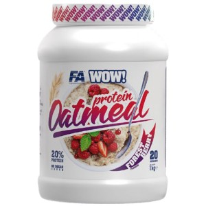 WOW ! Protein Oatmeal | 20% Protein - No Sugar Added - Горски плодове 1000 г | FA Nutrition
