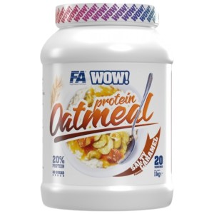 WOW ! Protein Oatmeal | 20% Protein - No Sugar Added - Солен карамел 1000 г | FA Nutrition