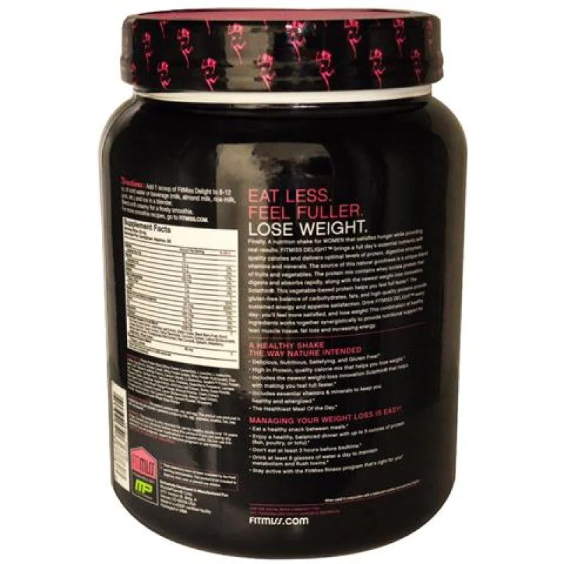 FitMiss Delight 513 гр | Протеинов комплекс за жени FitMiss Delight - Протеинов комплекс за жениПовечето протеини са разработени за мъже, нали? FitMiss Delight - Протеинов комплекс за жени Повечето протеини са разработени за мъже, нали? Най-накрая дамите могат да изпитат уникалното въздействие на протеините върху фигурата и енергията си, защото Fitmiss създад FitMiss Delight - Протеинов комплекс