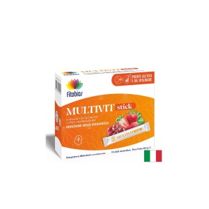 Пълен спектър витамини и минерали Multivit Stick, 14 течни сашета | Fitobios