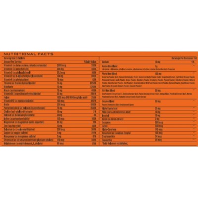 Active Men Multi Vitamin - 150 Таблетки | Flex Wheeler Signature Series