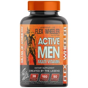 Active Men Multi Vitamin - 150 Таблетки | Flex Wheeler Signature Series