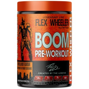 BOOM Pre-Workout Formula - Тропически пунш 300 г | Flex Wheeler Signature Series