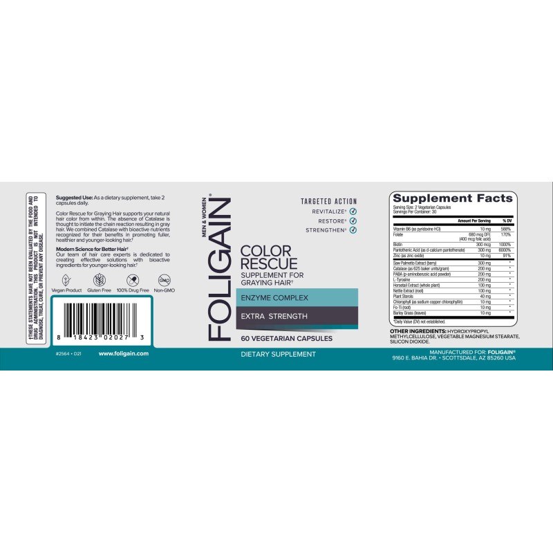 FOLIGAIN ANTIGRAY Против сиви коси 60 капсули | Foligain FOLIGAIN ANTIGRAY Против сиви коси 60 капсули | Foligain