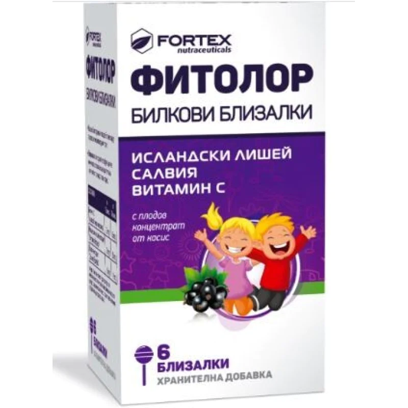 Fitolor 6 билкови близалки | Fortex Fitolor 6 билкови близалки | Fortex